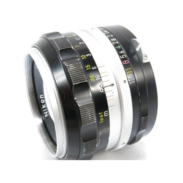 NikonNIKKOR-S Auto F1.4 50mm 非Ai カメラ レンズ ニコン Nikon NIKKOR-S Auto 50mm F1.4 非Ai 銀枠フィルター 付