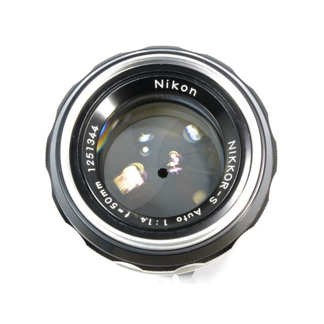 ★極上品★ ニコン 非Ai NIKKOR-S Auto 50mm F1.4 ニコン Nikon NIKKOR-S Auto 50mm F1.4 非Ai 銀枠フィルター 付