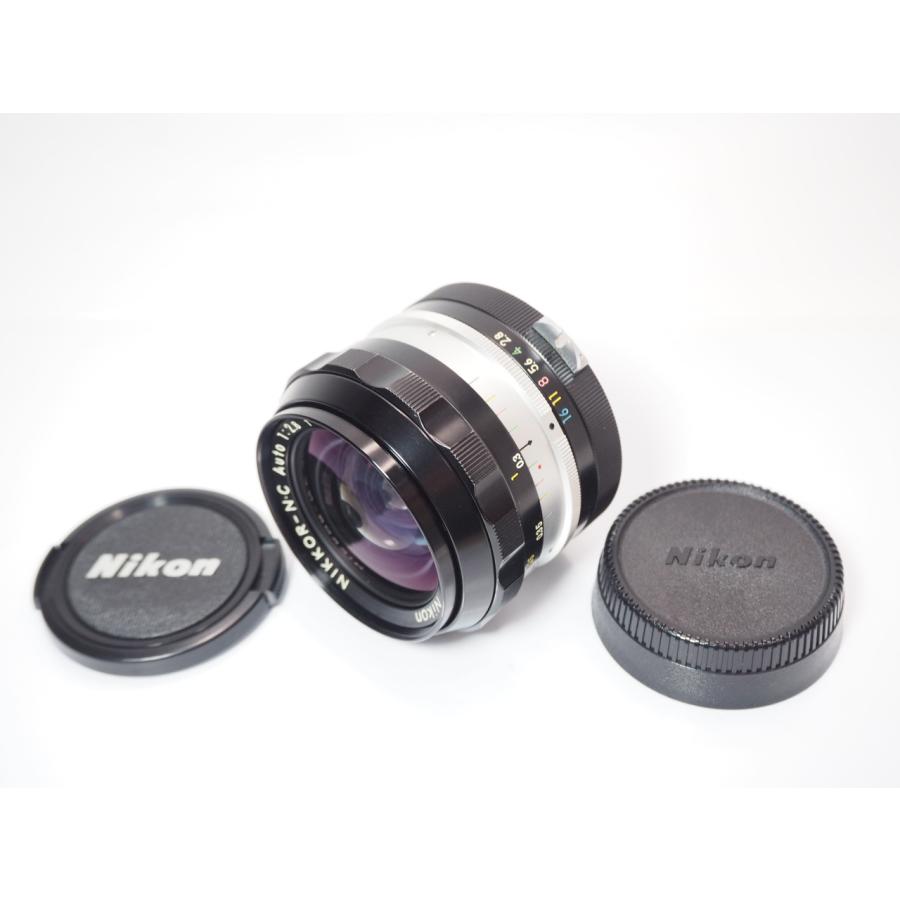 【美品】Nikon NIKKOR 24mm f/2.8レンズ　非Ai ニコン（Nikon） Nikon NIKKOR-N・C Auto 24mm F2.8 非Ai レンズ [管