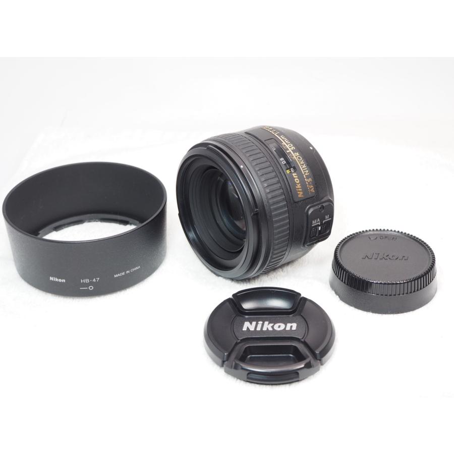 ニコン（Nikon） Nikon AF-S 50mm F1.4G レンズ HB-47 純正フード付き