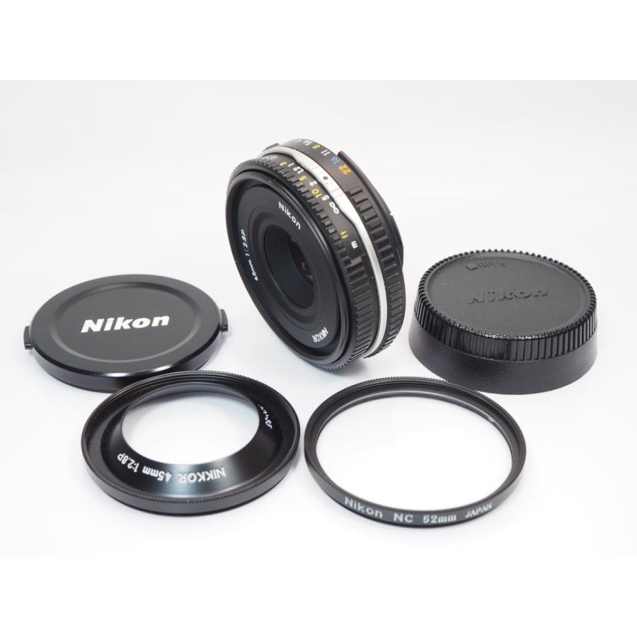 ニコン（Nikon） Nikon Ai-s 45mm F2.8P 純正フード 付き マニュアル