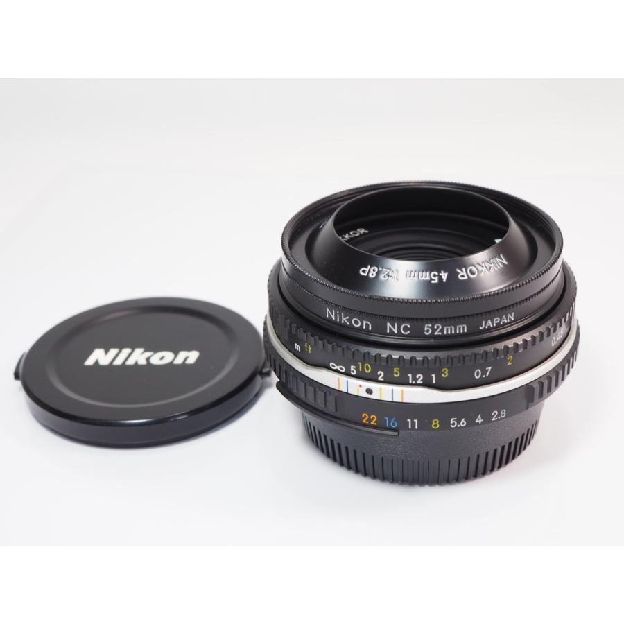 ニコン（Nikon） Nikon Ai-s 45mm F2.8P 純正フード 付き マニュアル