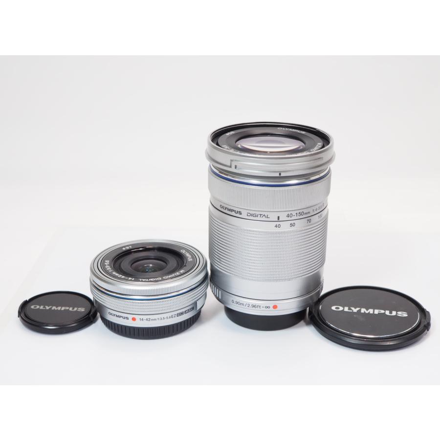 オリンパス - 【3477打つこと】OLYMPUS PEN E-PL8 EZ14-42粍 40-150粍 W望遠レンズ仕かける 鏡鑑レスカメラ [管OL8869]