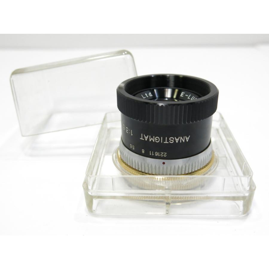 中古品 】Fujimoto E-LUCKY 75mm F3.5 AVASTIGMAT 引き伸ばしレンズ