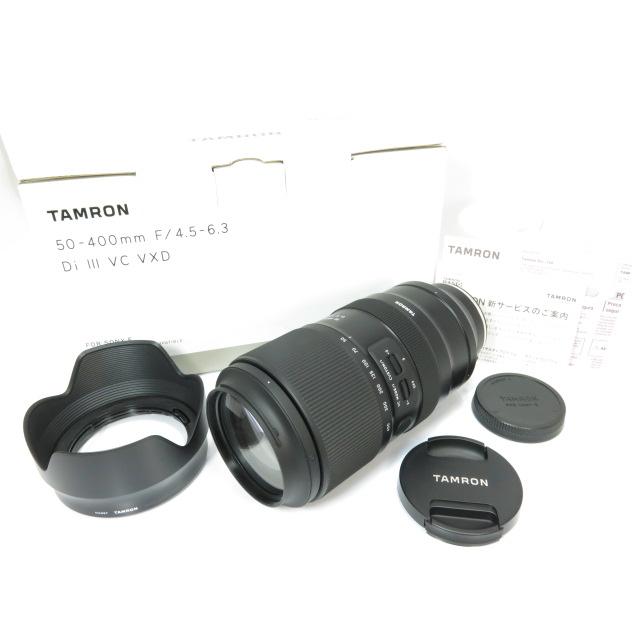 美品 】TAMRON 50-400mm F4.5-6.3 Di III VC VXD ソニーE用 レンズ 元 