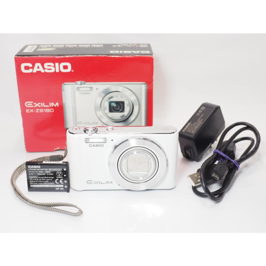 美品 】CASIO EXILIM EX-ZS180 コンパクト デジタルカメラ カシオ