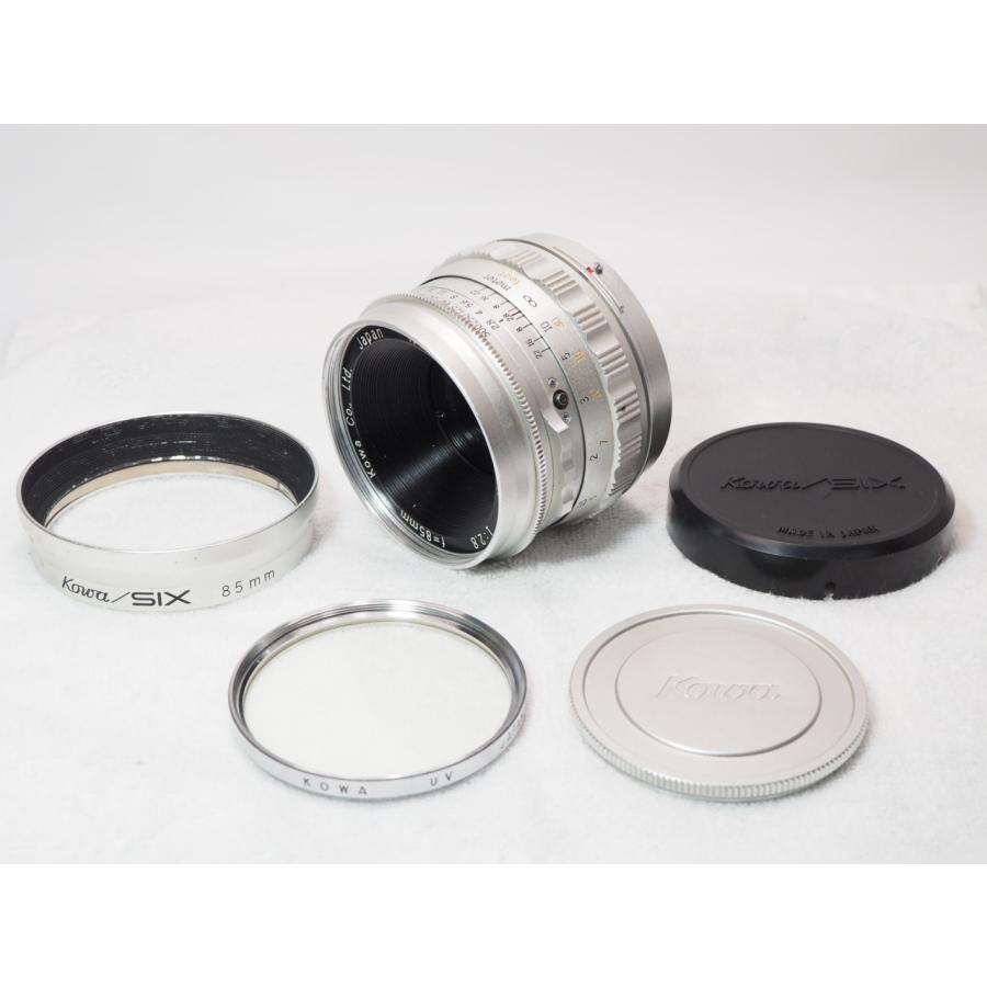 訳あり ジャンク 】Kowa 85mmF2.8 純正フィルター フード付 Six用