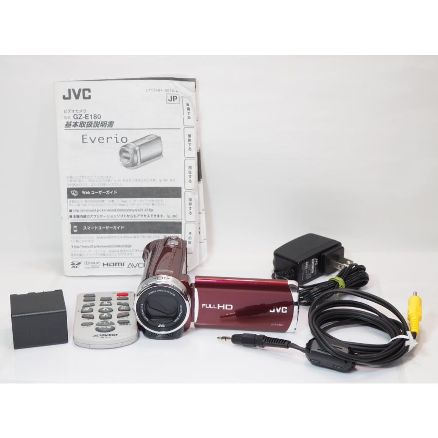 JVC Everio GZ-E180　（良品） Victor（ビクター） JVC Everio GZ-E180 ビデオカメラ [管X8629