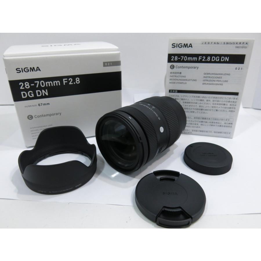 美品 】SIGMA Contemporary 28-70mmF2.8 DG DN シグマ ソニーEマウント用 レンズ[管YM630