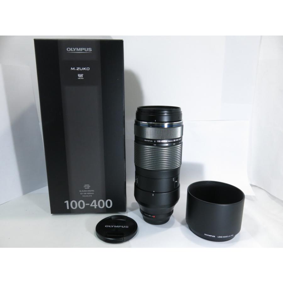 OLYMPUS M.ZUIKO DIGITAL 100400mm F5.06.3 IS / 純正 HOOD LH76D・元箱付