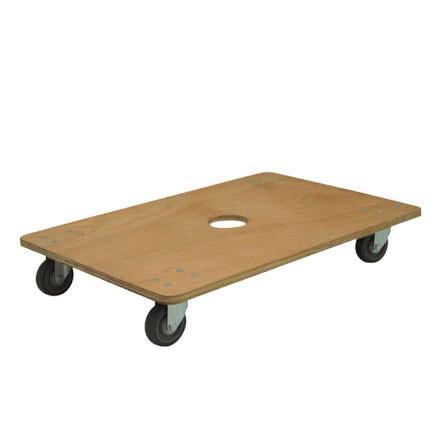 耐荷重 200kg】合板平台車 WD-609-4 （900mm×600mm×20t/100φ車輪) 2台