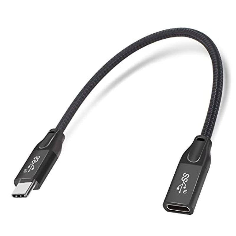 Mauknci USB 3.1 Type C 延長ケーブル Gen2 10Gbps 5A急速充電 0.3m USB C オス to USB｜tanda-shops｜04