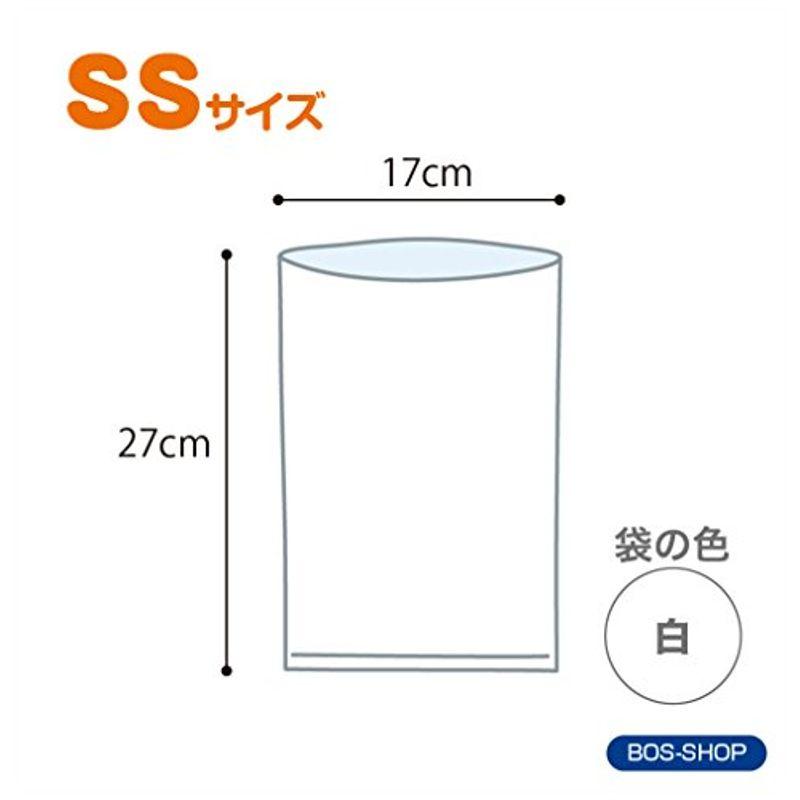 驚異の防臭袋 BOS (ボス) ストライプパッケージ /白色SSサイズ200枚入 赤ちゃん用 おむつ ・ ペット うんち ・ 生ゴミ ・ サ｜tanda-shops｜07