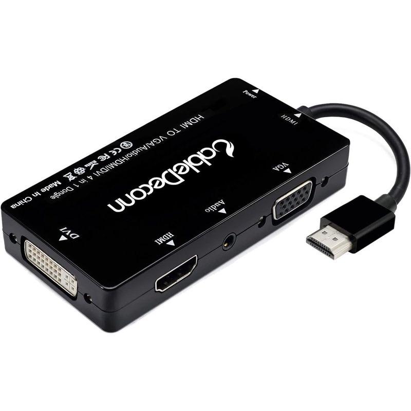 CableDeconn HDMI-VGA DVI HDMI 変換 アダプタ 4in1 多機能ハブ HDMI to VGA DVI HDMI｜tanda-shops｜04