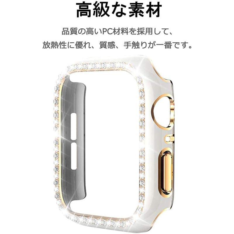 Miimall 対応Apple Watch4/5/6/SE 保護ケース 40mm アップルウォッチ 4 専用カバー 傷防止 ラインストーン｜tanda-shops｜05