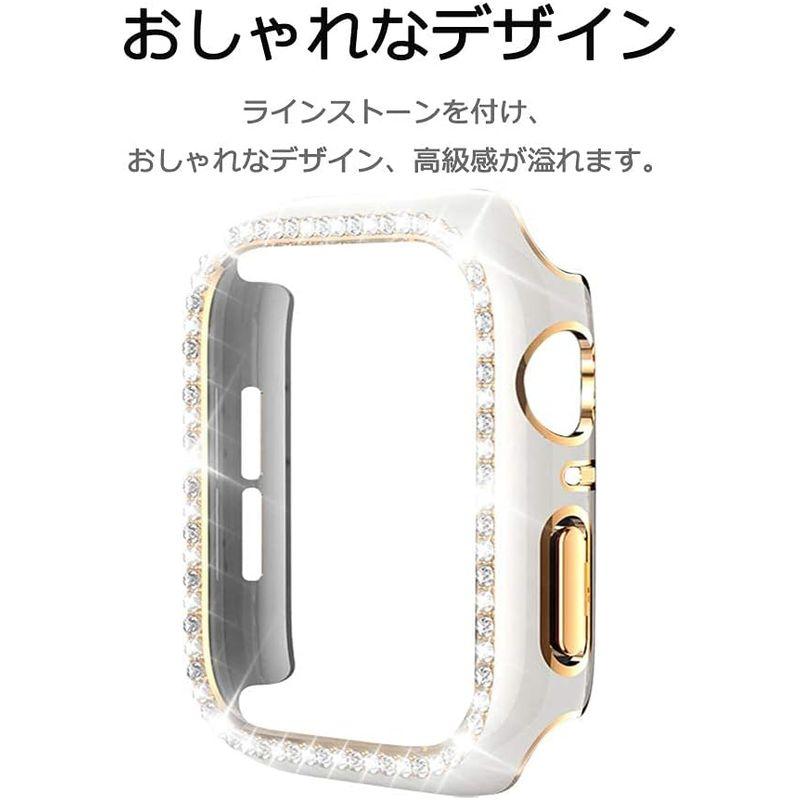 Miimall 対応Apple Watch4/5/6/SE 保護ケース 40mm アップルウォッチ 4 専用カバー 傷防止 ラインストーン｜tanda-shops｜06