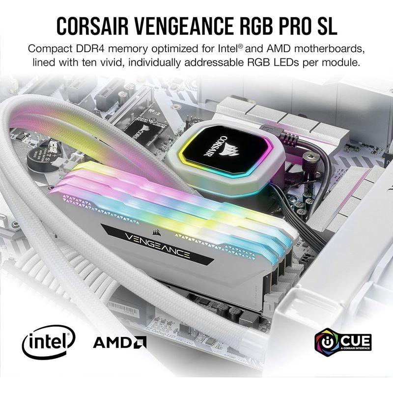 Corsair DDR4-3200MHz デスクトップPC用 メモリ VENGANCE RGB PRO SLシリーズ 16GB 8GB×2枚｜tanda-shops｜02