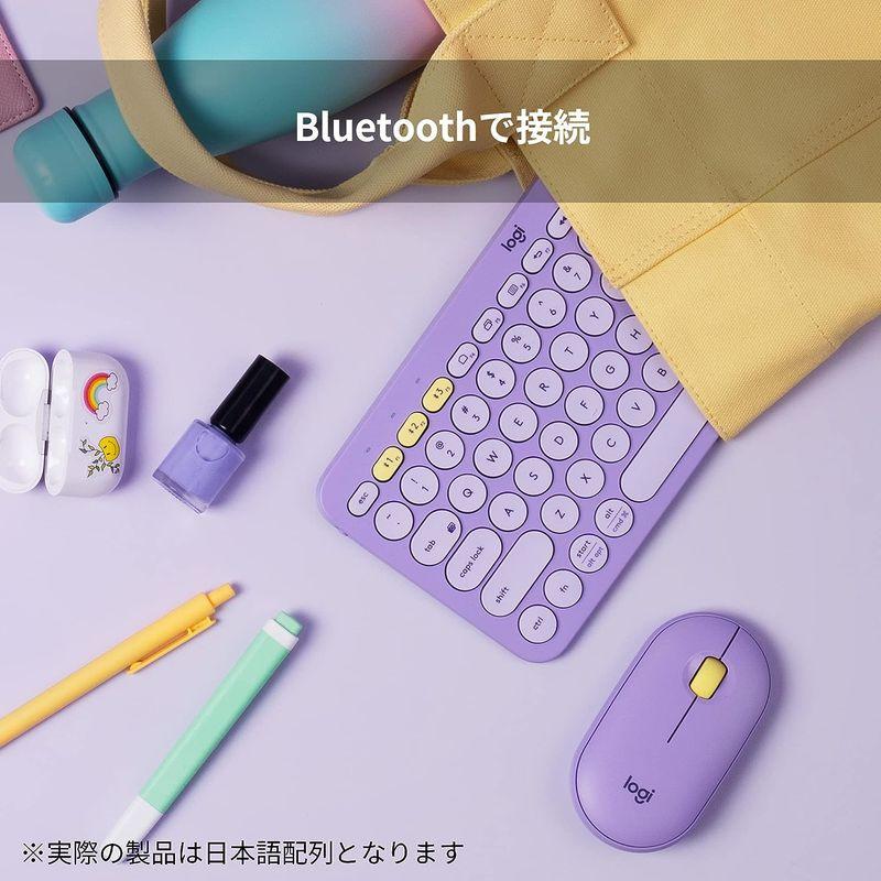 ロジクール ワイヤレスキーボード 無線 薄型 小型 K380LV ラベンダー Bluetooth ワイヤレス キーボード Windows M｜tanda-shops｜05