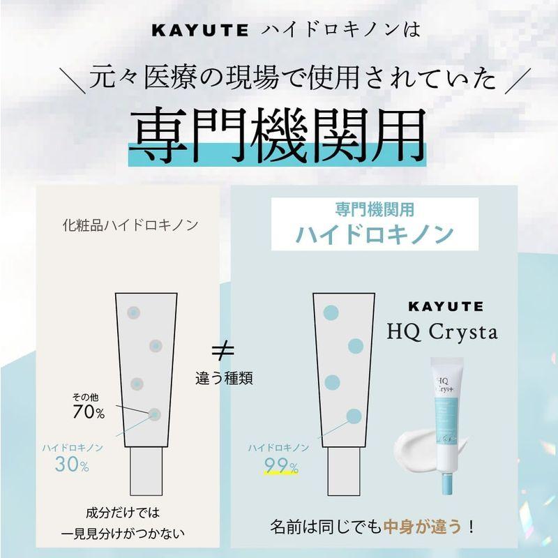 KAYUTE HQ Crysta 純 ハイドロキノン クリーム 5.1% レチノール シカ セラミド フラーレン 保湿 無添加 日本製 20｜tanda-shops｜02