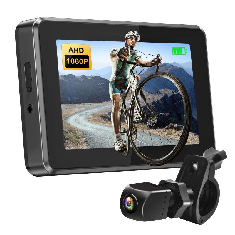 PARKVISION 自転車バックミラー 1080Pリアビューカメラとモニター 