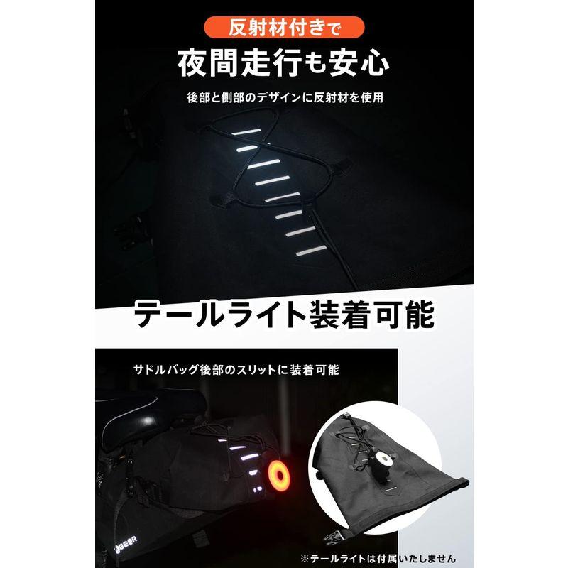 ギアトル) サドルバッグ 見た目以上 大容量 5L 1泊ツーリングに ギアトル) サドルバッグ 見た目以上 大容量 5L 1泊ツーリングに