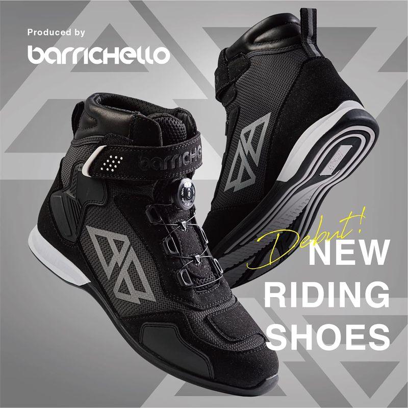 Barrichello(バリチェロ) ライディングシューズ バイク用 ブラック ハイカット25.0cm｜tanda-shops｜08