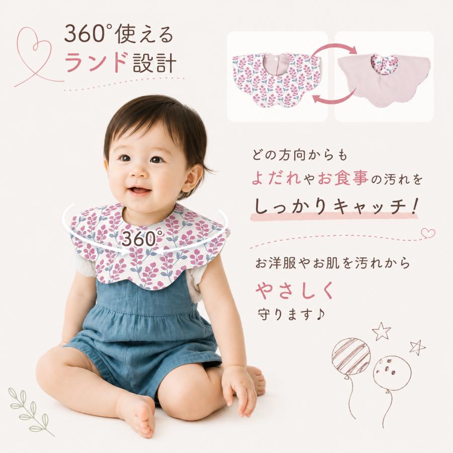スタイ よだれかけ 防水 防水スタイ 防水よだれかけ ビブ 360