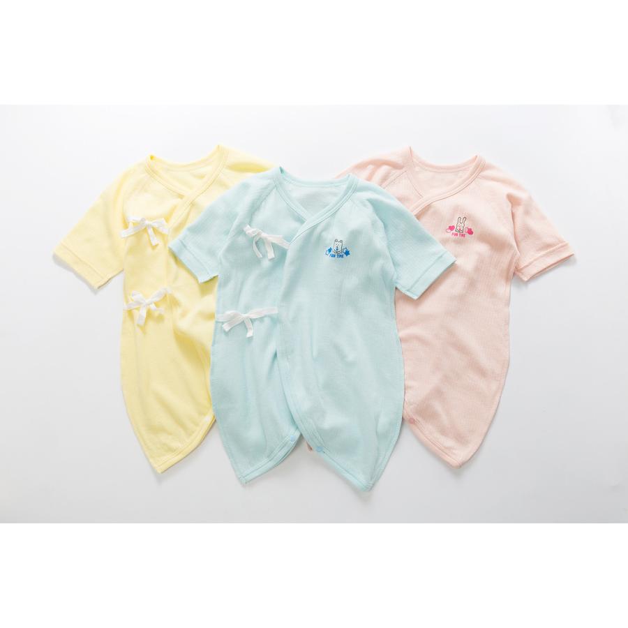 【新品】新生児肌着　セット PUPPAPUPO 新生児肌着 5枚組 綿100% 年中素材 ボタン 短肌着