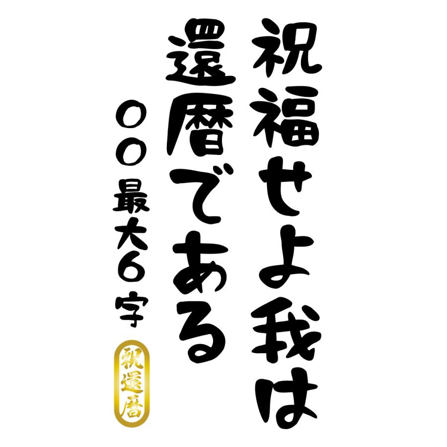 還暦祝い Tシャツ ロンT ラッピング 対応 祝福せよ 名入れ可能