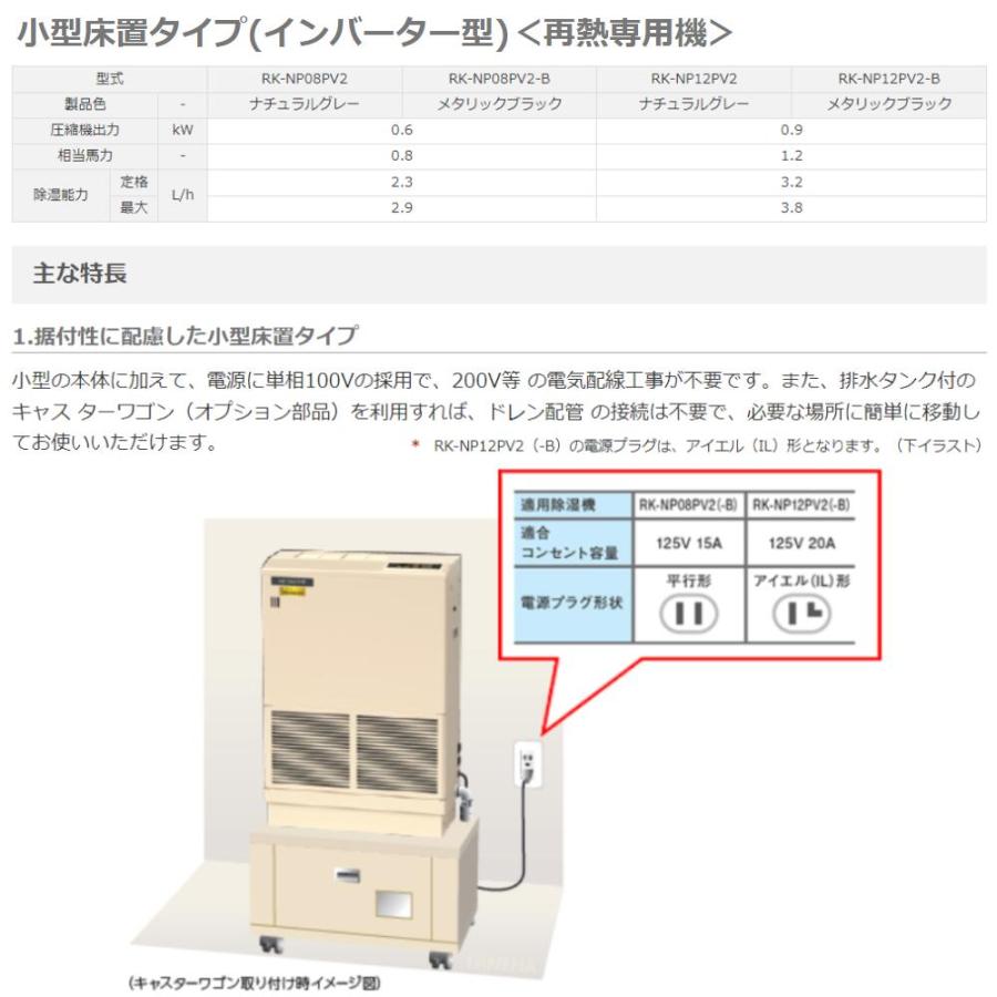 日立 【】◎日立 RK-NP08PV2 ナチュラルグレー 単相100V : 産業