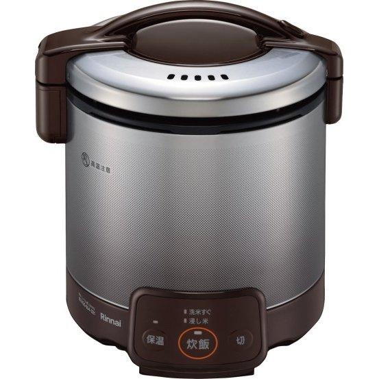 ⊥【】リンナイ RR-050VQ(DB)-13A : ガス炊飯器 こがまる ジャー付 VQシリーズ (5合|ブラウン) ∴ | リンナイ