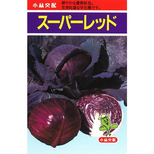 たね 小林種苗 キャベツ きゃべつ スーパーレッド 20ml : 種苗・園芸