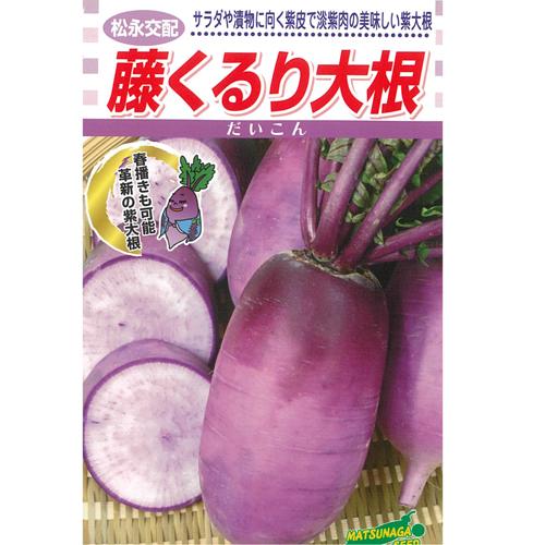 松永種苗 ダイコン 大根 だいこん 藤くるり 2dl : 種苗・園芸ショップ