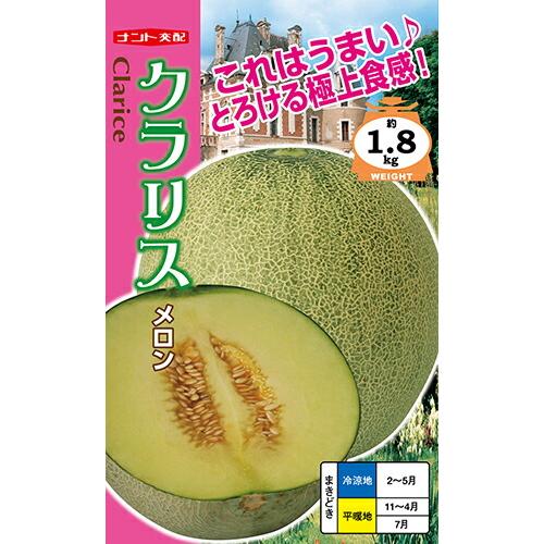 たね ナント種苗 メロン 種子 クラリス （極上食感メロン）小袋 : 種苗
