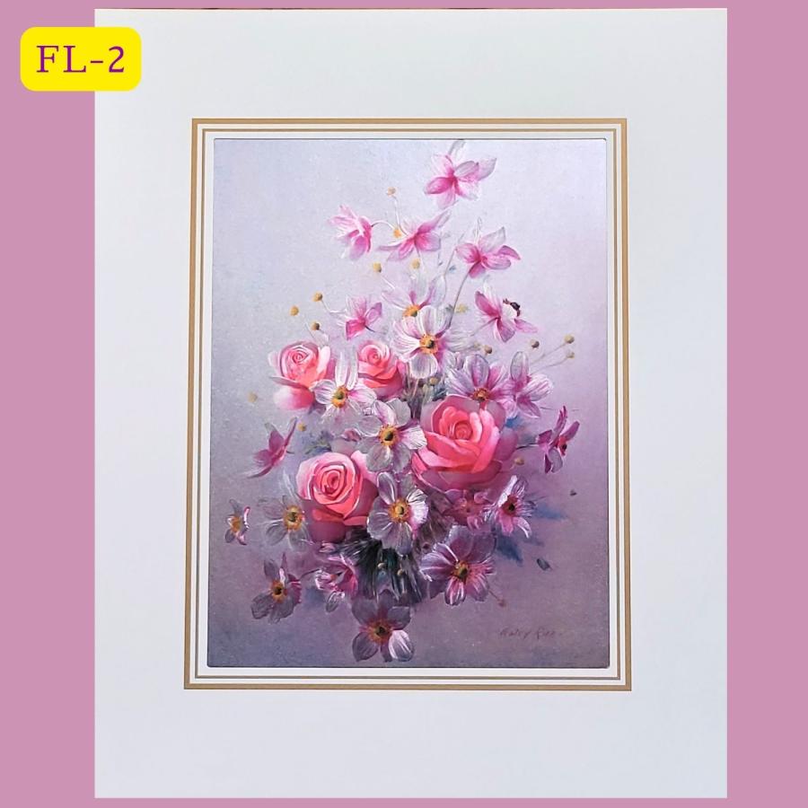 絵画向日葵&薔薇