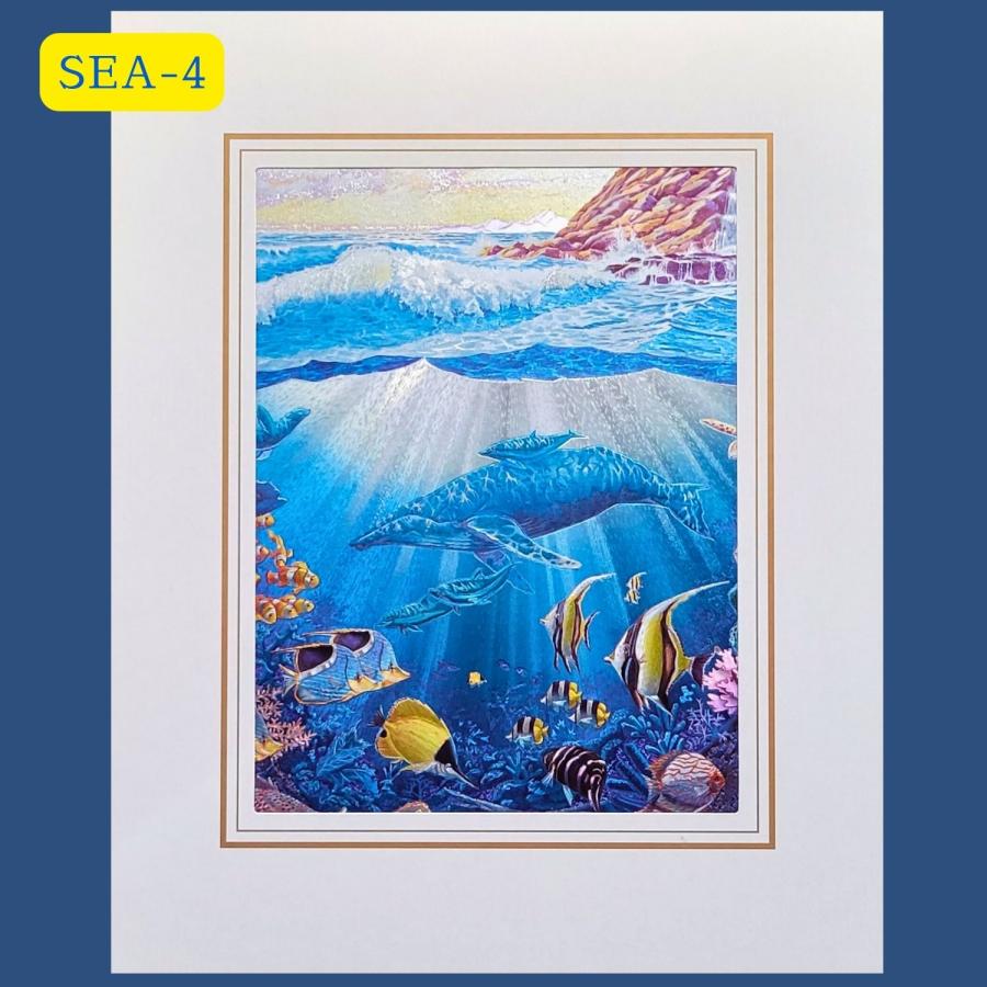 パラダイス】 イルカ くじら ヒーリングアート 愛 虹 インテリア 癒し