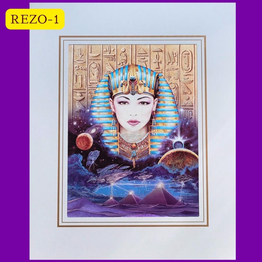 エッチング アート 版画プリント 星座 宗教 スピリチュアル 聖母 王妃