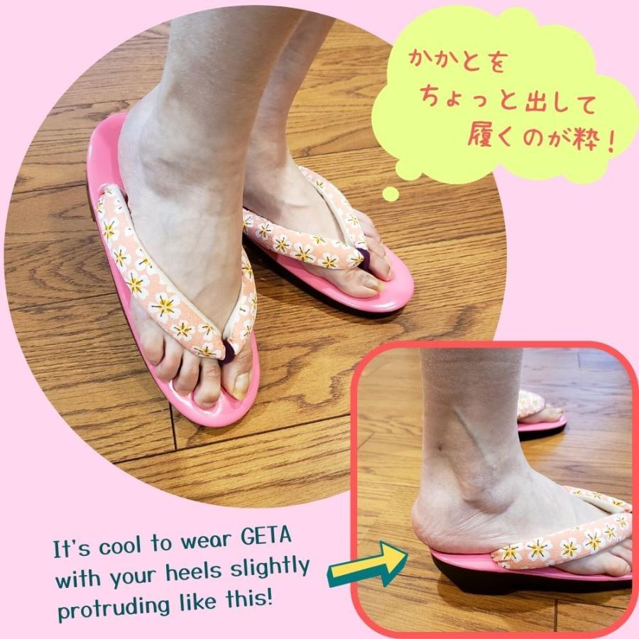 草履、下駄セットMサイズ サンダル 草履 下駄 女性用 室内履き 外履き ウレタン底 和柄 鼻緒