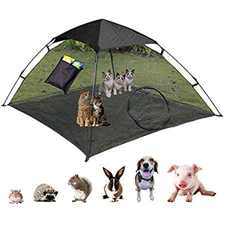 Travel Outdoor in Summer Patio Yard Fooubaby Cat Tent Pop Up Cat House Outside Pet Enclosure Tent Indoor Playpen Portable for Cats Small Dogs in Deck Camping Park 
