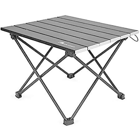 Camping TRIWONDER Ultralight Aluminum Folding Camping Table Collapsible Portable Roll-Up for Outdoor Fishing BBQ Picnic Beach 