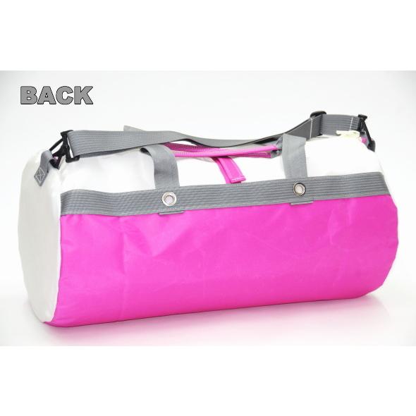 JIB（ジブ） DMB JIB ダッフルバッグMボーダー ピンク×グレー