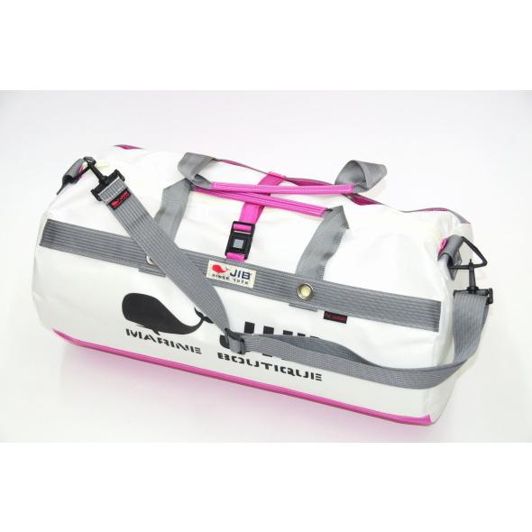 JIB（ジブ） DMB JIB ダッフルバッグMボーダー ピンク×グレー