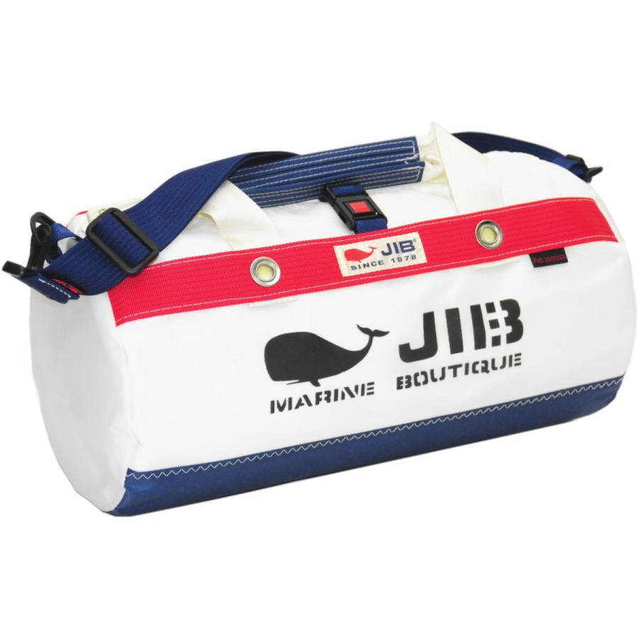 JIB（ジブ） DSB JIB ダッフルバッグSボーダー ネイビー×レッド