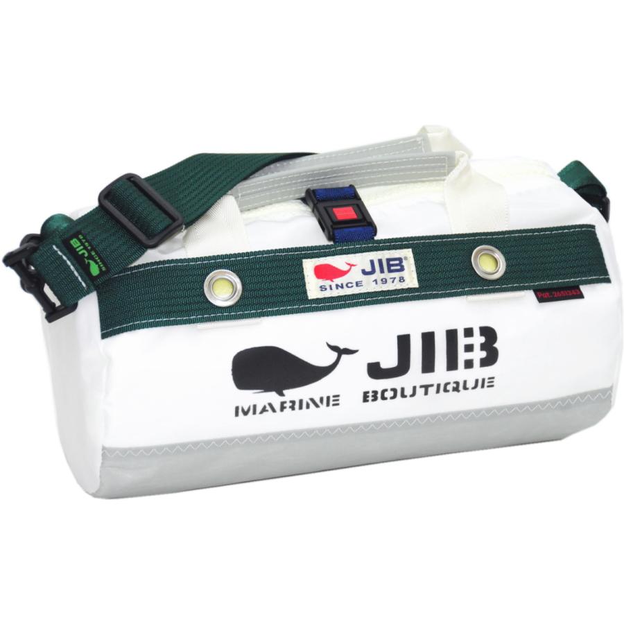 JIB（ジブ） DSSB JIB ダッフルバッグSSボーダー グレー×モスグリーン 