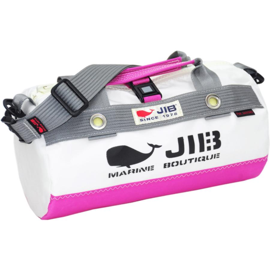 JIB（ジブ） 【閉店特価】JIB ダッフルバッグSSボーダー ピンク×グレー