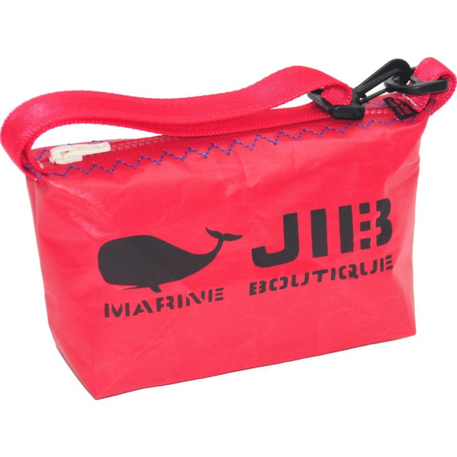 JIB（ジブ） HPOS JIB ハンドルポーチS HPOS38 レッド×ブルーステッチ