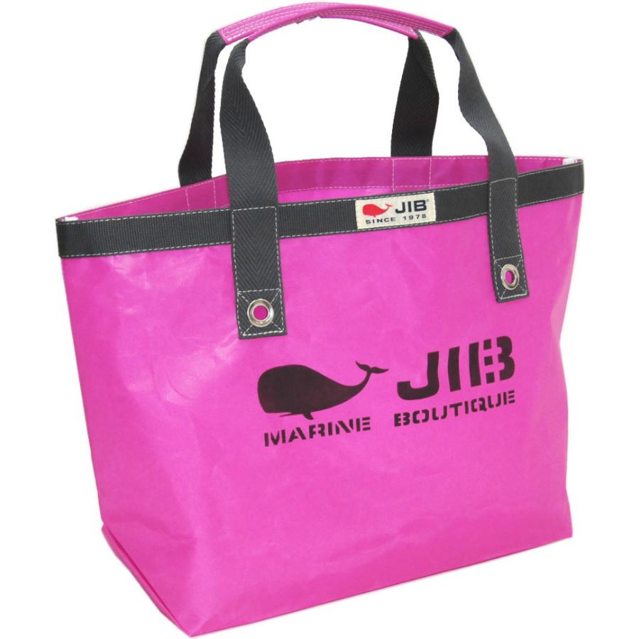 JIB（ジブ） TM JIB オープントートM ピンク×チャコールグレーテープ 