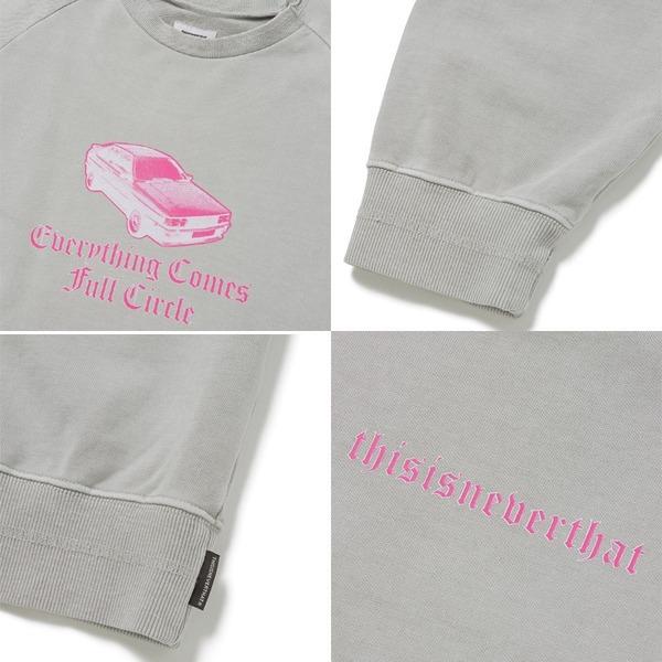 thisisneverthat（ディスイズネバーザット）TN20FSW010 クラッシックカークルーネックトレーナー/ライトグレイ L thisisneverthat ディスイズネバーザット TN20FSW010 クラッシックカークルーネックトレーナー/ライトグレイ