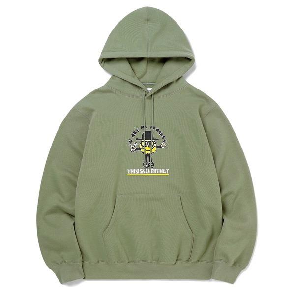thisisneverthat（ディスイズネバーザット）TN21SHS009 グッドマンフードパーカー/ライトオリーブ S(11865円)