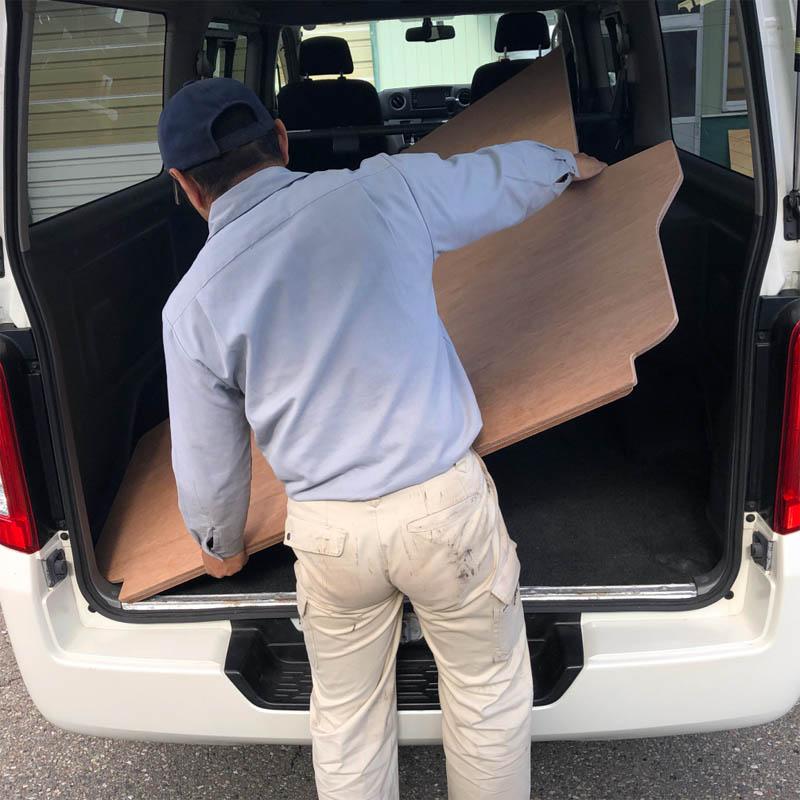 キャラバン プレミアムGX 床張り キット ミドルサイズ 標準合板 荷室